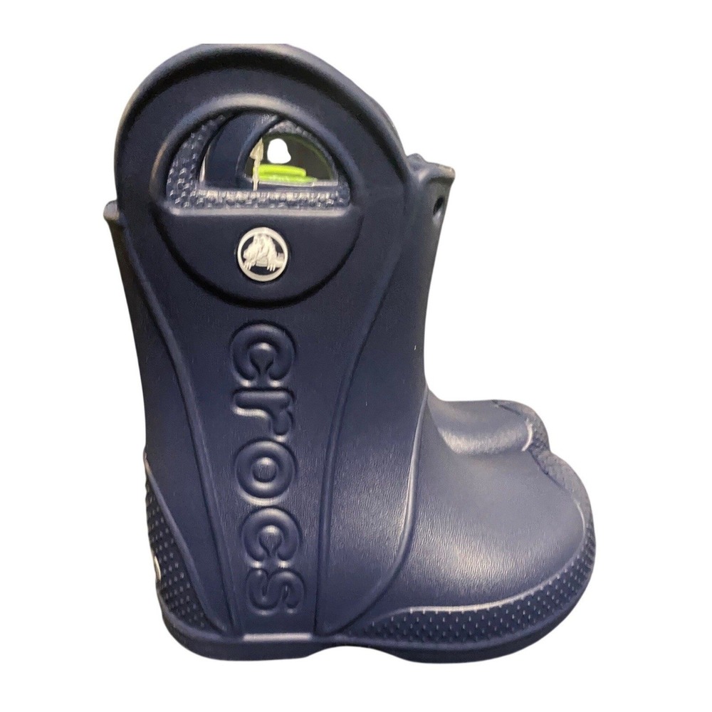 Crocs Handle It Rain Boot T Toddler Kids Size C7 Navy Blue Waterproof 211056-410